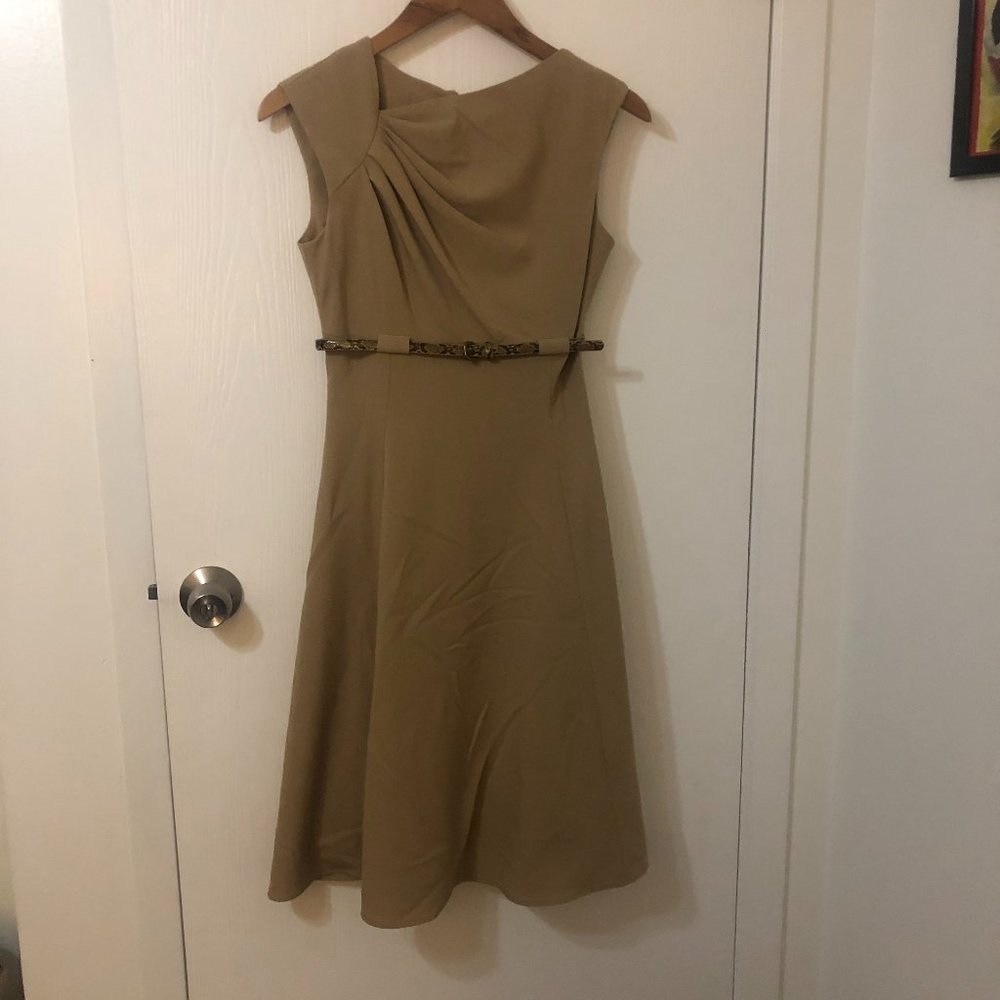 Calvin Klein Taupe Sleeveless Dress